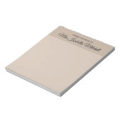 Trend Color - Soft Taupe Classic Notepad Notizblock (Rotiert)
