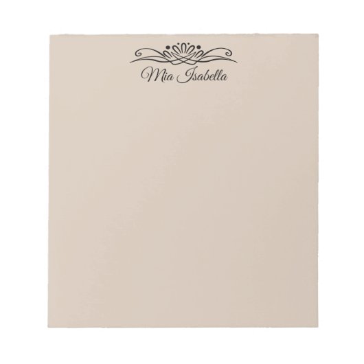 Trend Color - Soft Taupe Decorative Notepad Notizblock (Vorderseite)