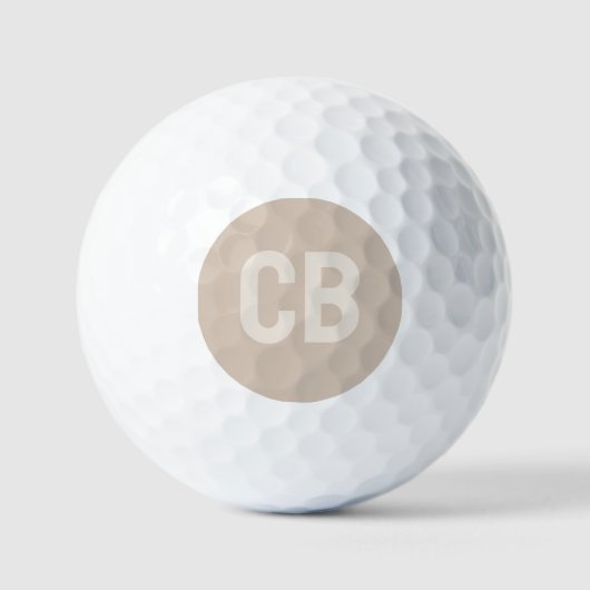 Trend Color Soft Taupe Golfballs Golfball (Vorderseite)