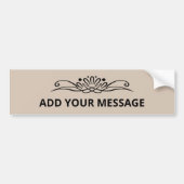 Trend Color Soft Taupe Lineart Autoaufkleber (Vorne)