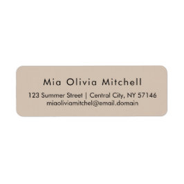 Trend Color Soft Taupe Moderne Adressenmarken