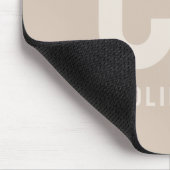 Trend Color Soft Taupe Name Mousepad (Ecke)