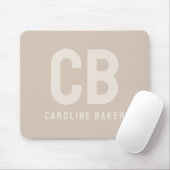 Trend Color Soft Taupe Name Mousepad (Mit Mouse)