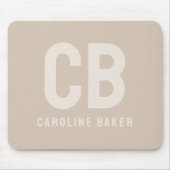 Trend Color Soft Taupe Name Mousepad (Vorne)