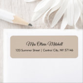 Trend Color Soft Taupe Skriptadressen Labels (Insitu)