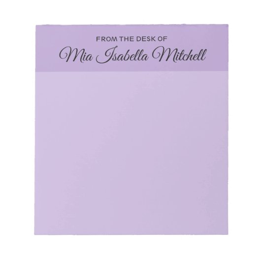 Trend Color - Soft Violet Classic Editor Notizblock (Vorderseite)