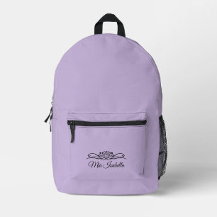Trend Color Soft Violet Drucktasche mit Druck schn Bedruckter Rucksack