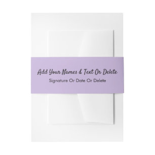 Trend Color Soft Violet Einladung Bauchband Einladungsbanderole