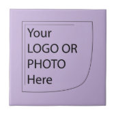 Trend Color Soft Violet - Logo-Keramik Fliese (Vorderseite)