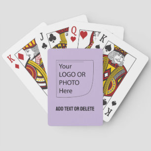 Trend Color Soft Violet Logo Playing Cards Spielkarten