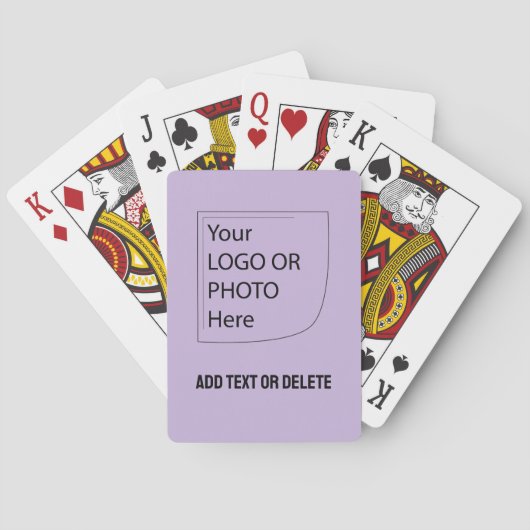 Trend Color Soft Violet Logo Playing Cards Spielkarten (Rückseite)