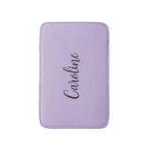 Trend Color Soft Violet Name Bath Mat Badematte (Vorderseite Vertikal)