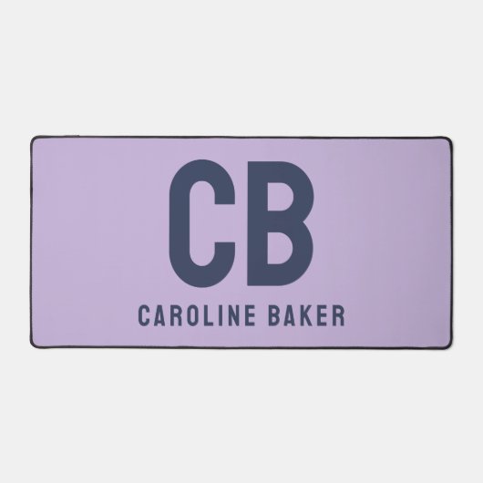 Trend Color Soft Violet Name Desk Mat Schreibtischunterlage (Vorderseite)