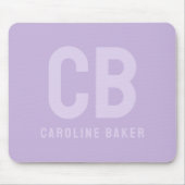 Trend Color Soft Violet Name Mousepad (Vorne)