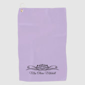 Trend Color Soft Violett Golf Handtuch (Vorderseite)