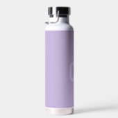 Trend Color Soft Violett Monogramm Wasser Flasche (Rechts)