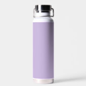 Trend Color Soft Violett Monogramm Wasser Flasche (Rückseite)