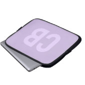 Trend Color Soft Violett Notebook-Sieb Laptopschutzhülle (Vorne Knopf)