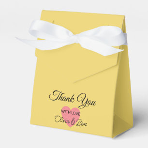 Trend Color Soft Yellow Favor Box Geschenkschachtel
