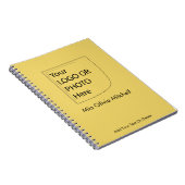 Trend Color Soft Yellow - Logo/Foto-Notebook Notizblock (Rechte Seite)