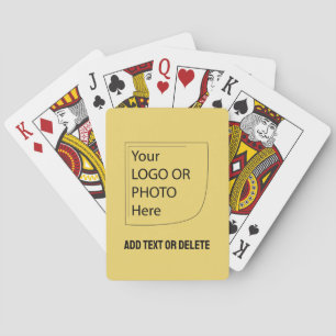 Trend Color Soft Yellow Logo Playing Cards Spielkarten