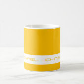 Trend Color Sunburst Yellow - Futuristische Name T Kaffeetasse (Mittel)