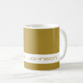 Trend Color Sunny Olive - Futuristische Name Tasse (VorderseiteRechts)