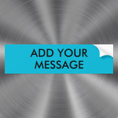 Trend Color Vivid Cyan Message Autoaufkleber