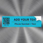 Trend Color Vivid Cyan QR-Code Autoaufkleber