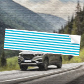Trend Color - Vivid Cyan Striping Autoaufkleber