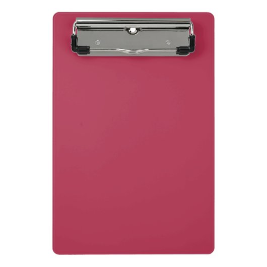 Trend Color - Warmes rosa Mini-Zwischenablage Mini Klemmbrett (Vorderseite)