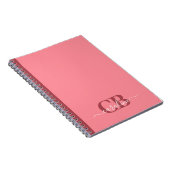 Trend Color - Watermelon Pink Script Notebook Notizblock (Rechte Seite)