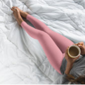 Trend Color Watermelon Pink Solid Leggings