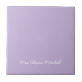 Trend Color - Weicher Violett Keramik Tile Fliese (Vorderseite)