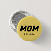Trend Color - Weichgelbe Mama Button (Vorne & Hinten)