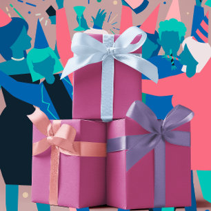 Trend Colors - Berry Color - Solid Geschenkpapier Set