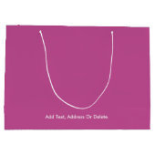 Trend Colors - Berry Pink Große Geschenktasche Geschenktüte (Rückseite)