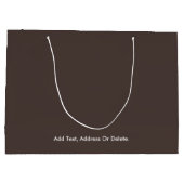 Trend Colors - Coffee Brown Große Geschenktasche Geschenktüte (Rückseite)