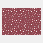 Trend Colors - Crimson Red Color - Muster Geschenkpapier Set (Vorderseite 3)