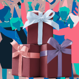 Trend Colors - Crimson Red Color - Solid Geschenkpapier Set