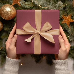 Trend Colors - Crimson Red Color - Solid Roll Geschenkpapier