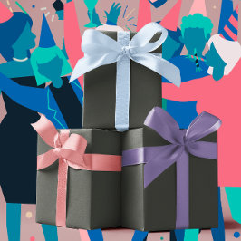 Trend Colors - Dunkelwälder grau - fest Geschenkpapier Set