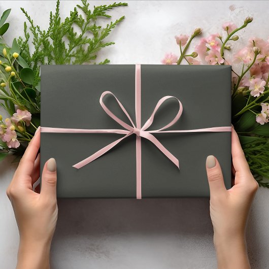 Trend Colors - Dunkelwälder grau - fest Geschenkpapier Set