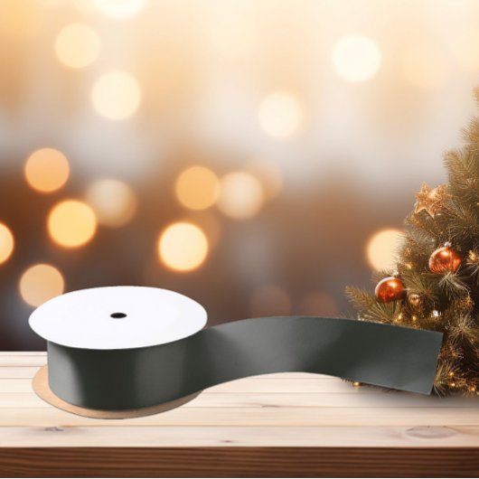 Trend Colors - Dunkelwälder grau - fest Satinband