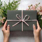 Trend Colors - Dunkelwälder grau - Solid Roll Geschenkpapier