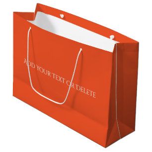 Trend Colors - Flame Red Color Large Gift Bag Große Geschenktüte