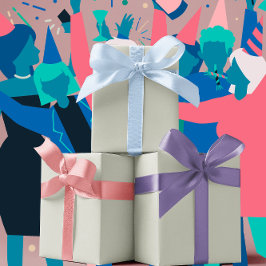 Trend Colors - Hellsilber, grau Geschenkpapier Set