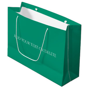 Trend Colors - Jade Green Color - Solid Große Geschenktüte