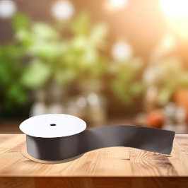 Trend Colors - Kaffeebräune Farbe - Solid Satinband