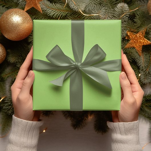 Trend Colors - Kiwi Green Color - Solid Roll Geschenkpapier